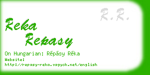 reka repasy business card